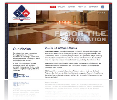 S&W Custom Flooring Website