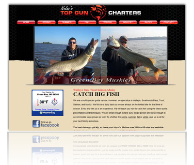 Nolan's Top Gun Charters Website