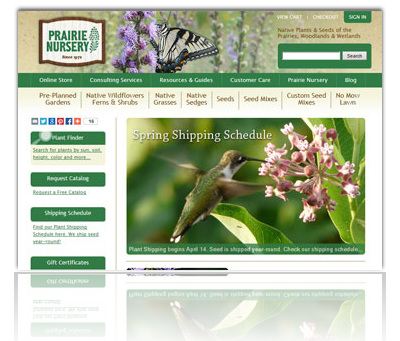 Prairie Nursery E-Commerce Website