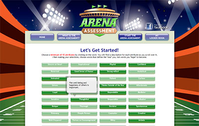 Arena Assessment Passion Selection